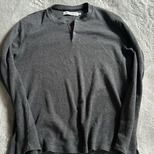 Calvin Klein Waffle Henley Shirt